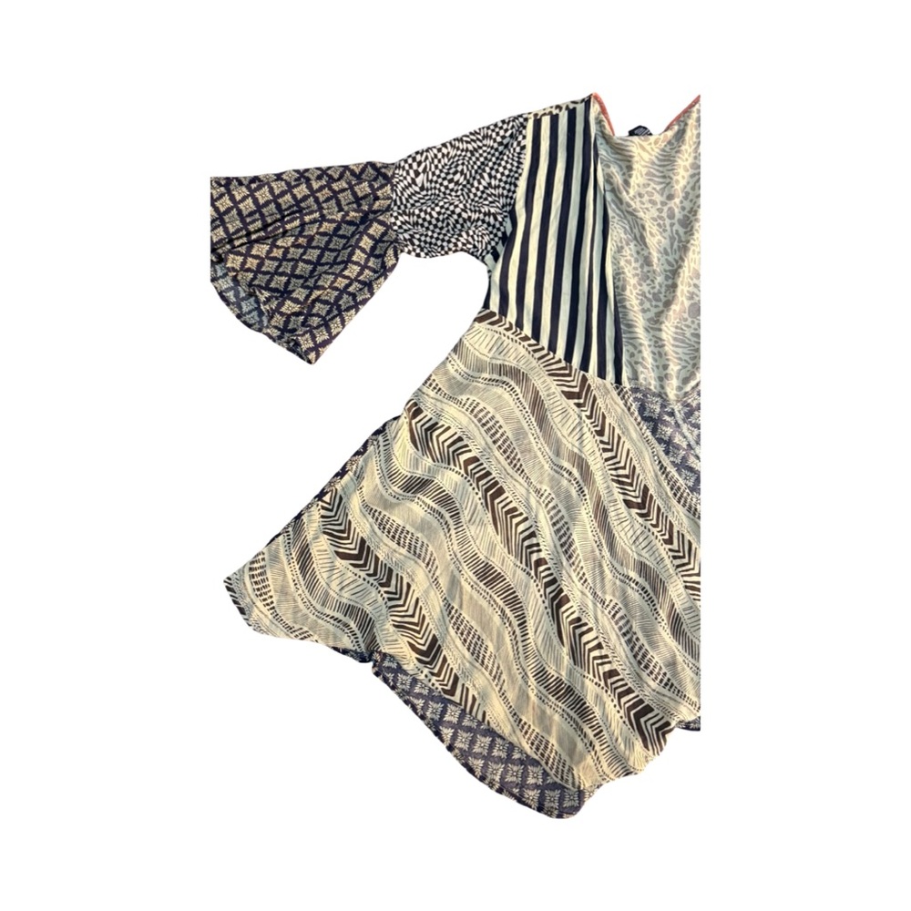 Sacred Threads Black and White Patterned Kids Dress - Picture 10 of 16